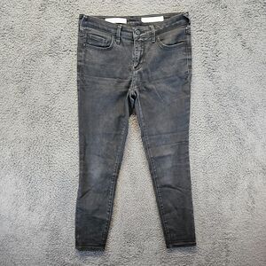 Pilcro Serif‎ Jeans Women Size 28 Petite Black Denim Skinny Leg